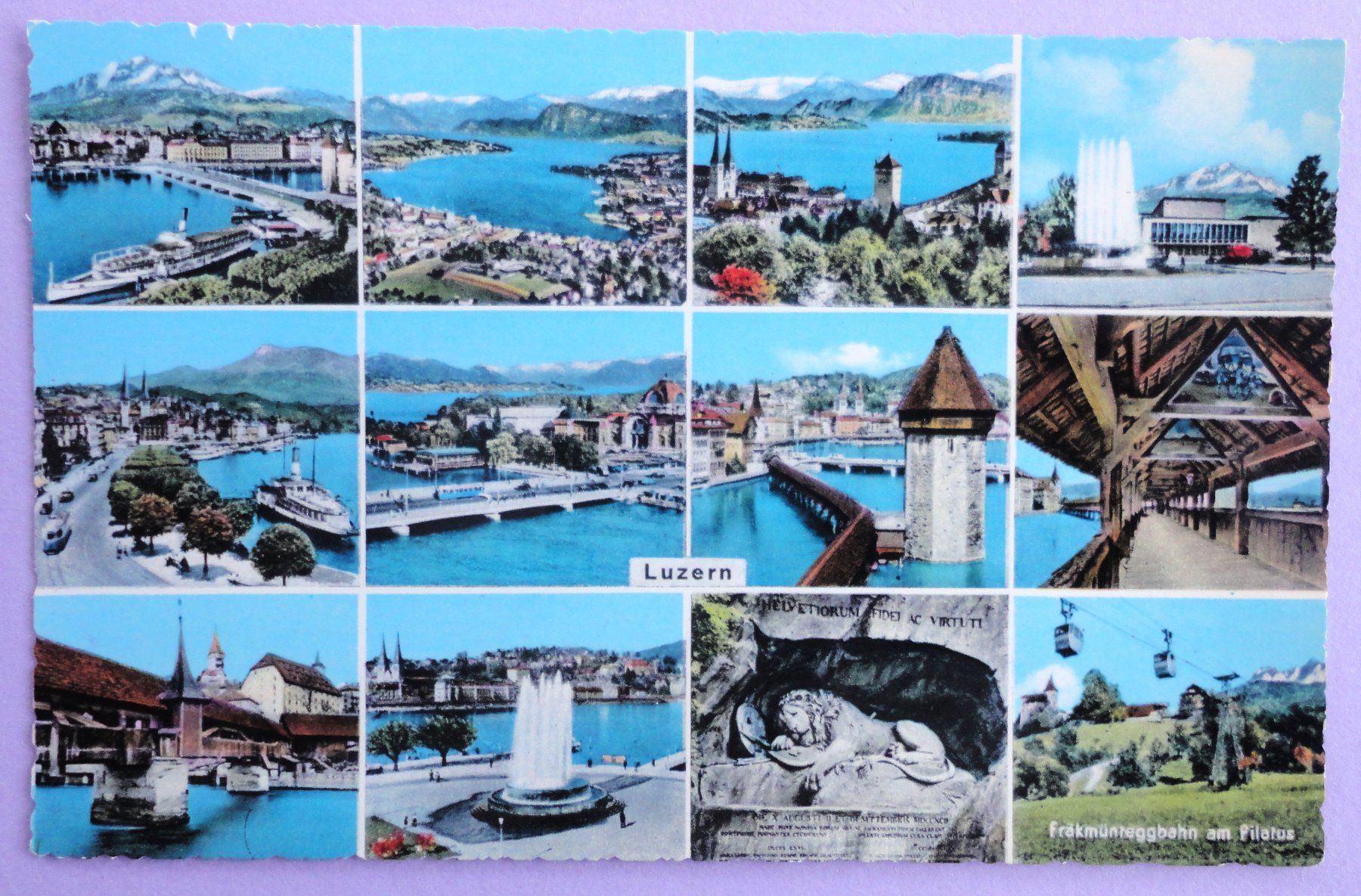 Cartoline postali: Luzern – Usato da Fétigny venduto da Billy2miny