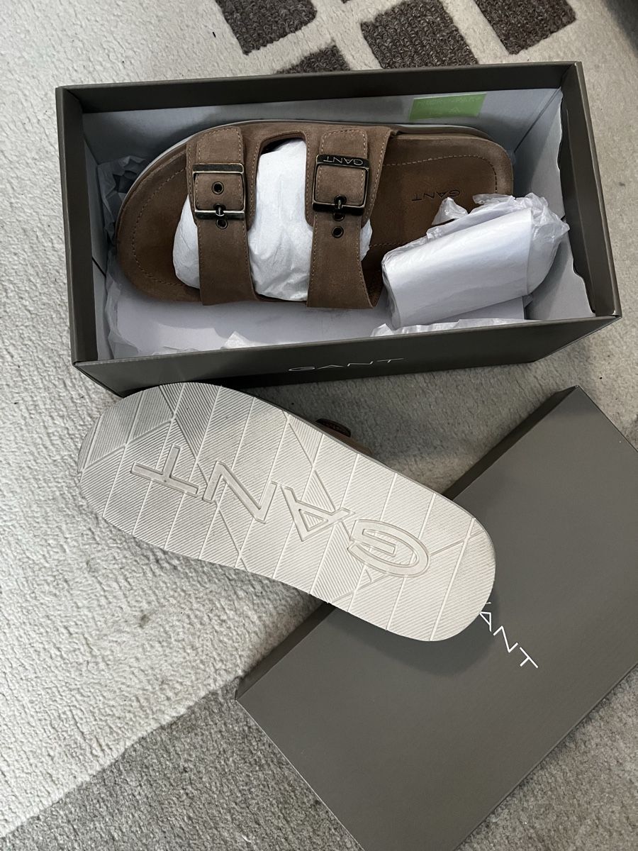 Gant Scarpe da uomo: GANT Herren Sandalen, Wildleder, Gr. 43, – Nuovo (secondo la descrizione) da Zürich venduto da Cosal 2
