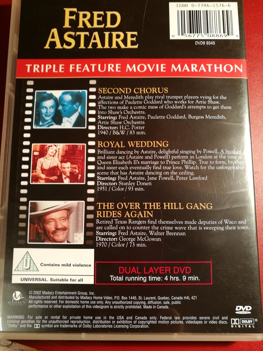 Tutti i DVDs: Fred Astaire Triple Future Movie Marathon – Nuovo (secondo la descrizione) da Horn venduto da sonjamenzi 1