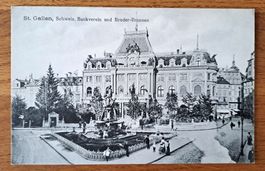 Ansichtskarte St. Gallen Broder Brunnen