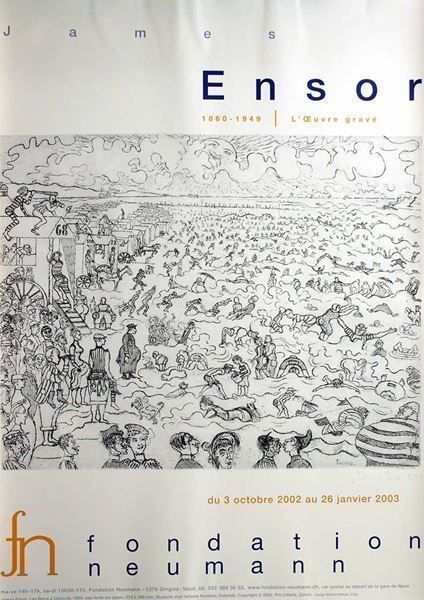 Posters & Illustrations: James Ensor (Les bains à Ostende) – Neuf (Voir description) à Bern par Vintage-Art-Poster