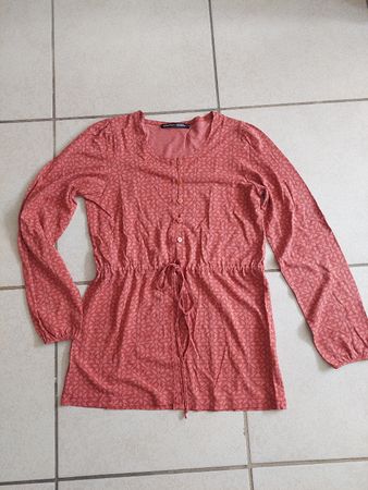 Shirt Tunika Jäckchen Gr. S Still-Oberteil Gudrun Sjöden rot