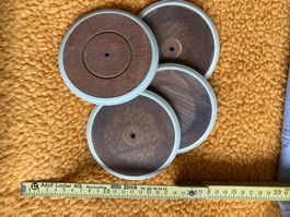 4 ältere Holzräder ca von 1960