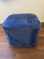 Bloomingville Fuss Hocker, Navy Blau