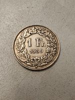 Alte Schweizer 1 Franken 1939 Silber