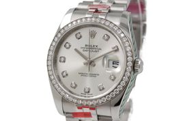 ROLEX Datejust 36, 116244 Brillant Lünette Garantie *6158