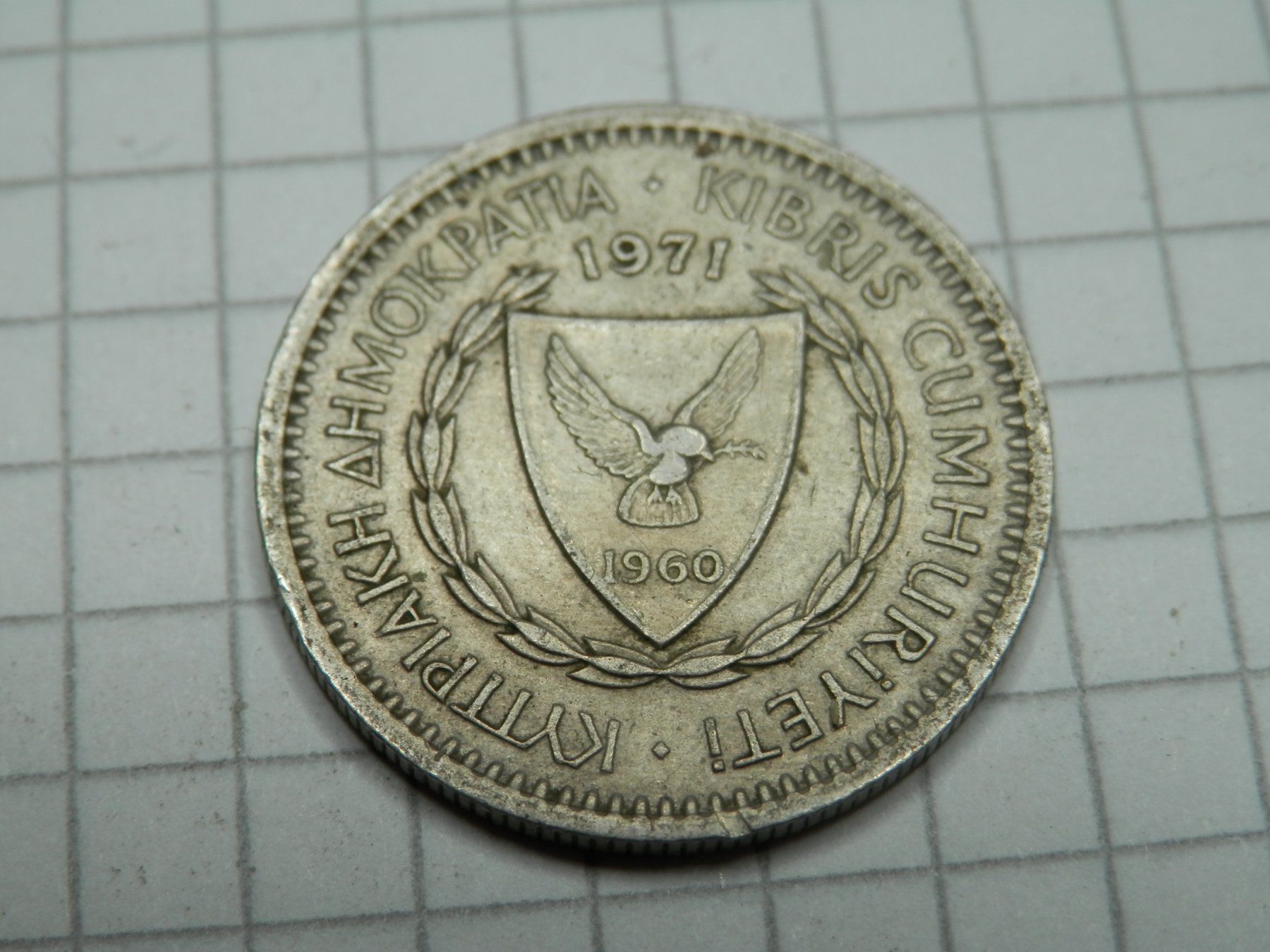 Tutti le monete: Zypern 25 Mils, 1971 – Usato da Weiach venduto da weiach81