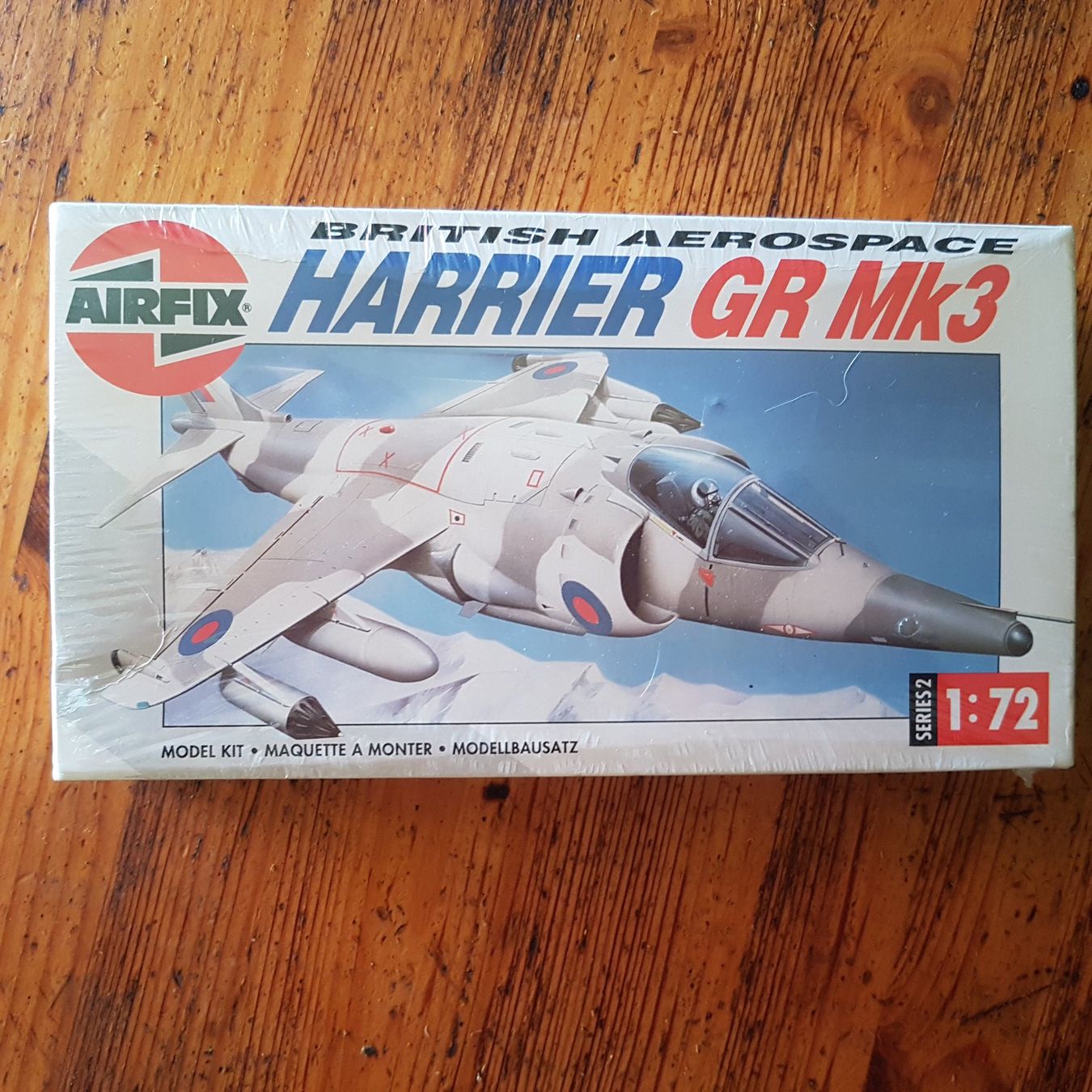 Airfix Kit di modellismo & Modellini statici: Airfix 1/72 Harrier GR MK3 – Nuovo e nell'imballaggio originale da Bern venduto da causa67