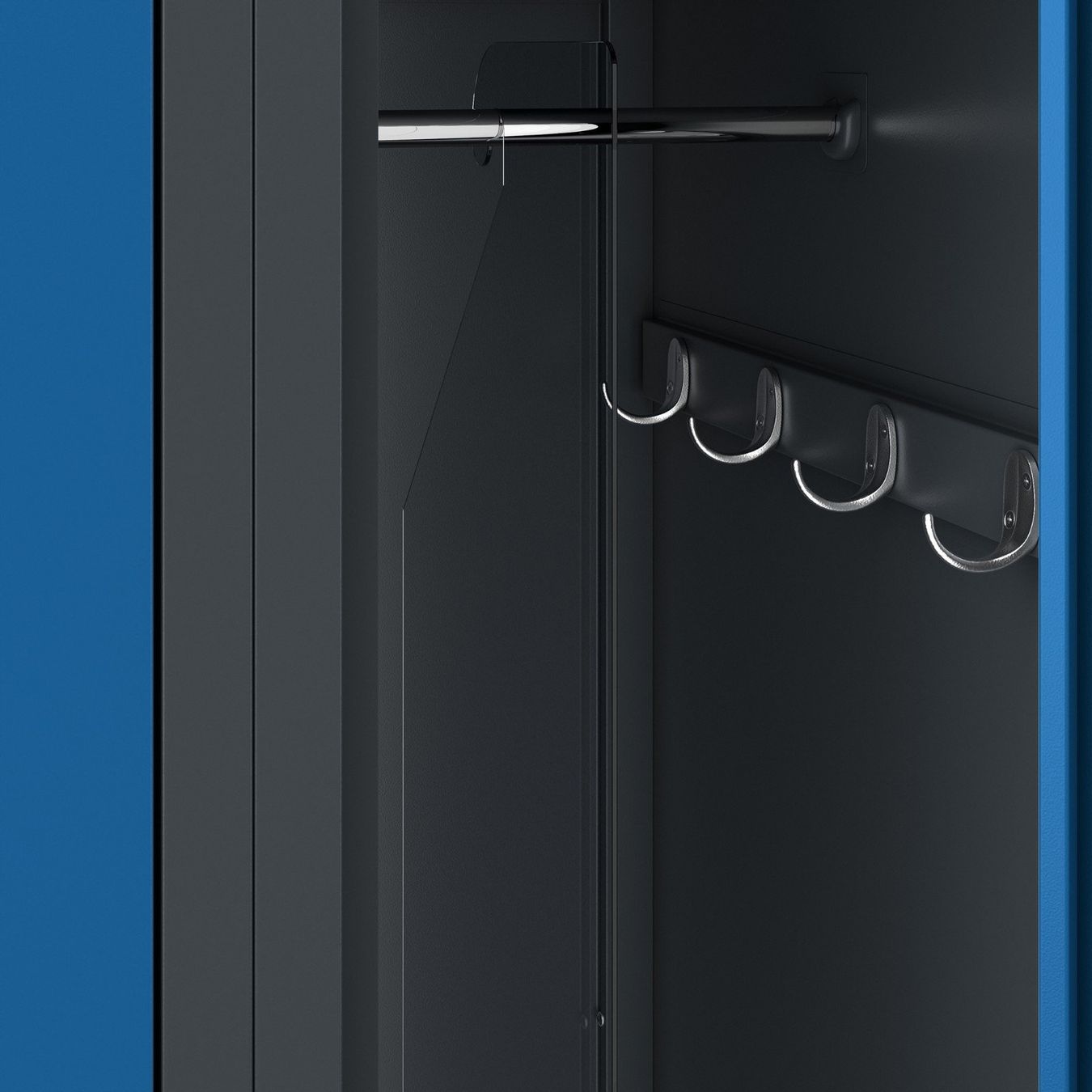 Schränke: Schliessfachschrank 2 Fächer - Anthrazit/Blau – Neu und originalverpackt aus Wallenwil von toesstal-vertrieb 6