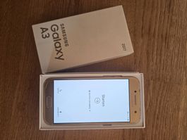 Smartphone Samsung Galaxy A3 2017 Gold mit OVP gebraucht