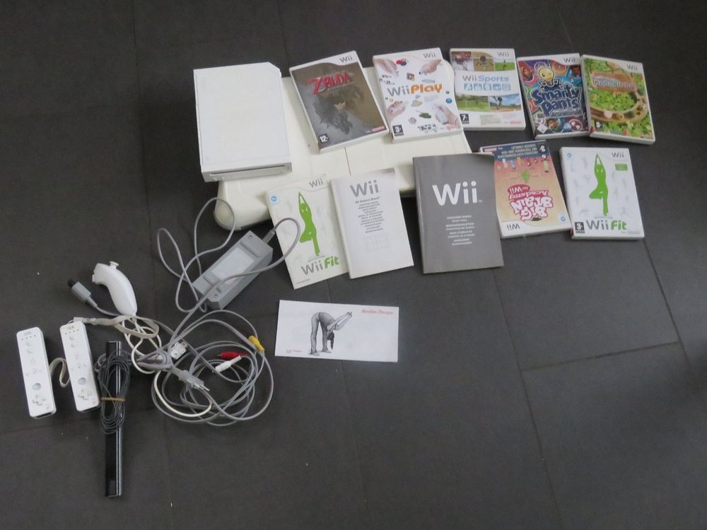 Wii Videospiel 🤩 Nin-ten-do mit verschiedenen Spiele 1