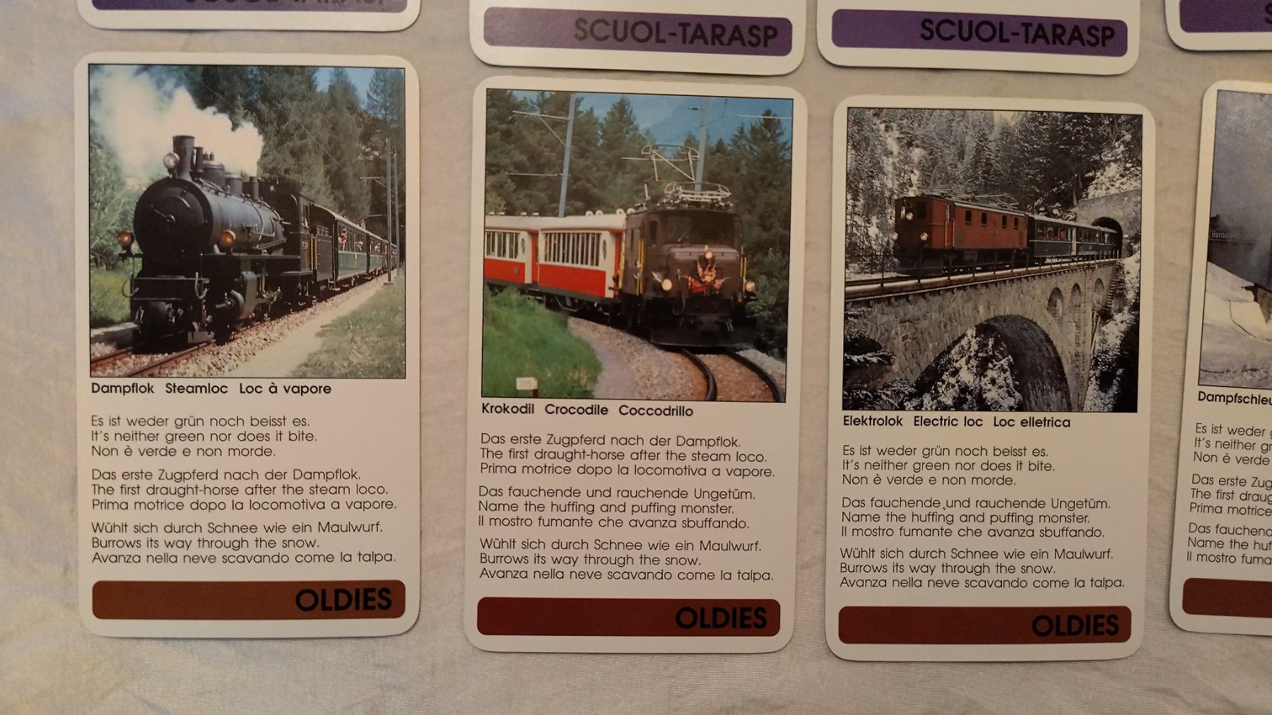 Giochi: Quartett - Rhätische Bahn / Graubünden / 36 Karten – Usato da Bellach venduto da JingleJerry 6