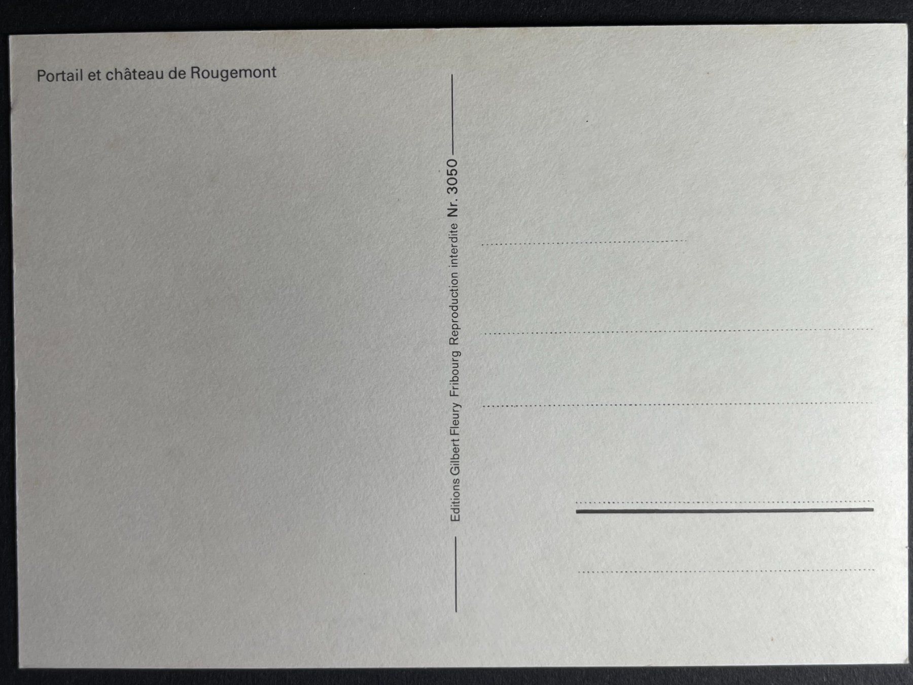 Cartoline postali: Rougemont - Château – Usato da Steg VS venduto da _vinci_ 1