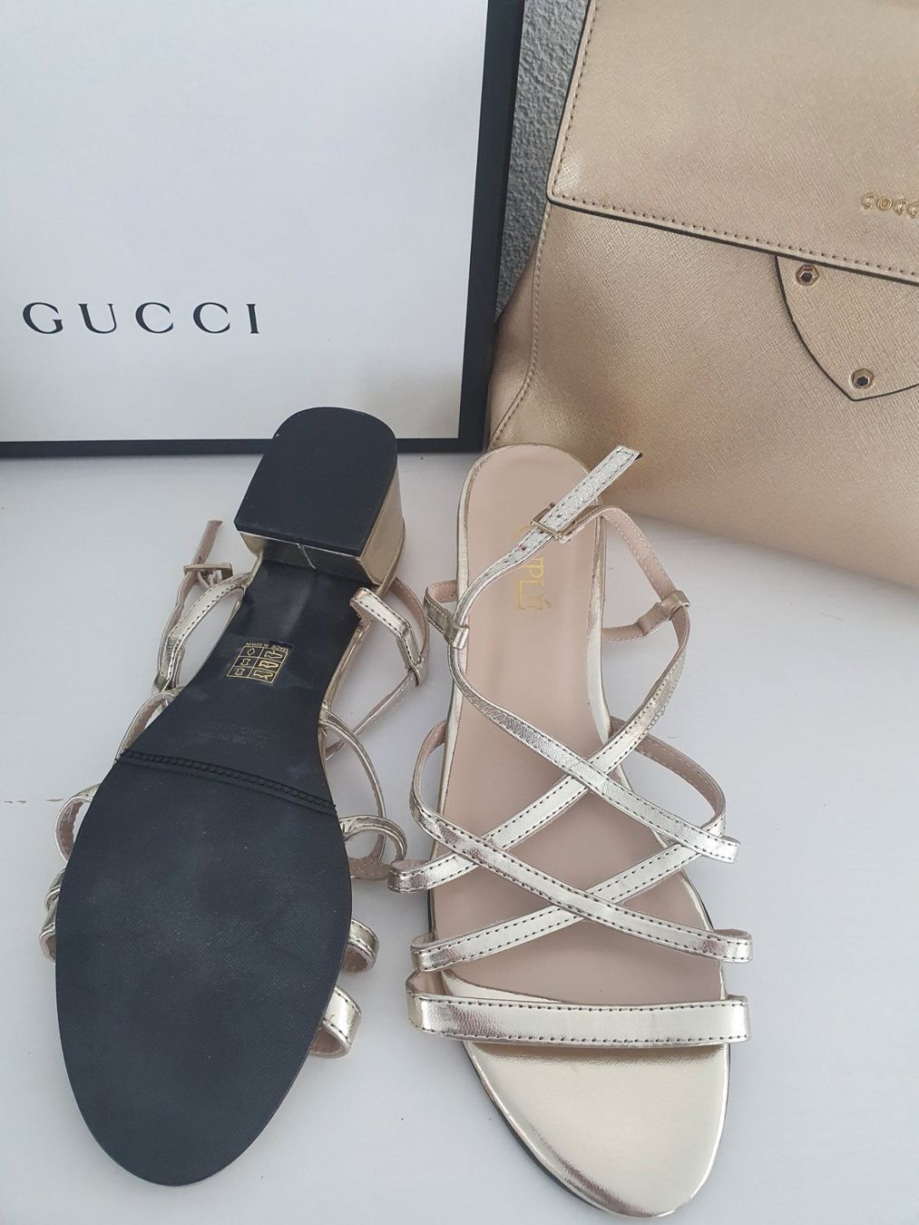 Damenschuhe: Schuhe Cuple, Leder, Größe 40, gold – Neu und originalverpackt aus Zuchwil von ger_ws6t 2