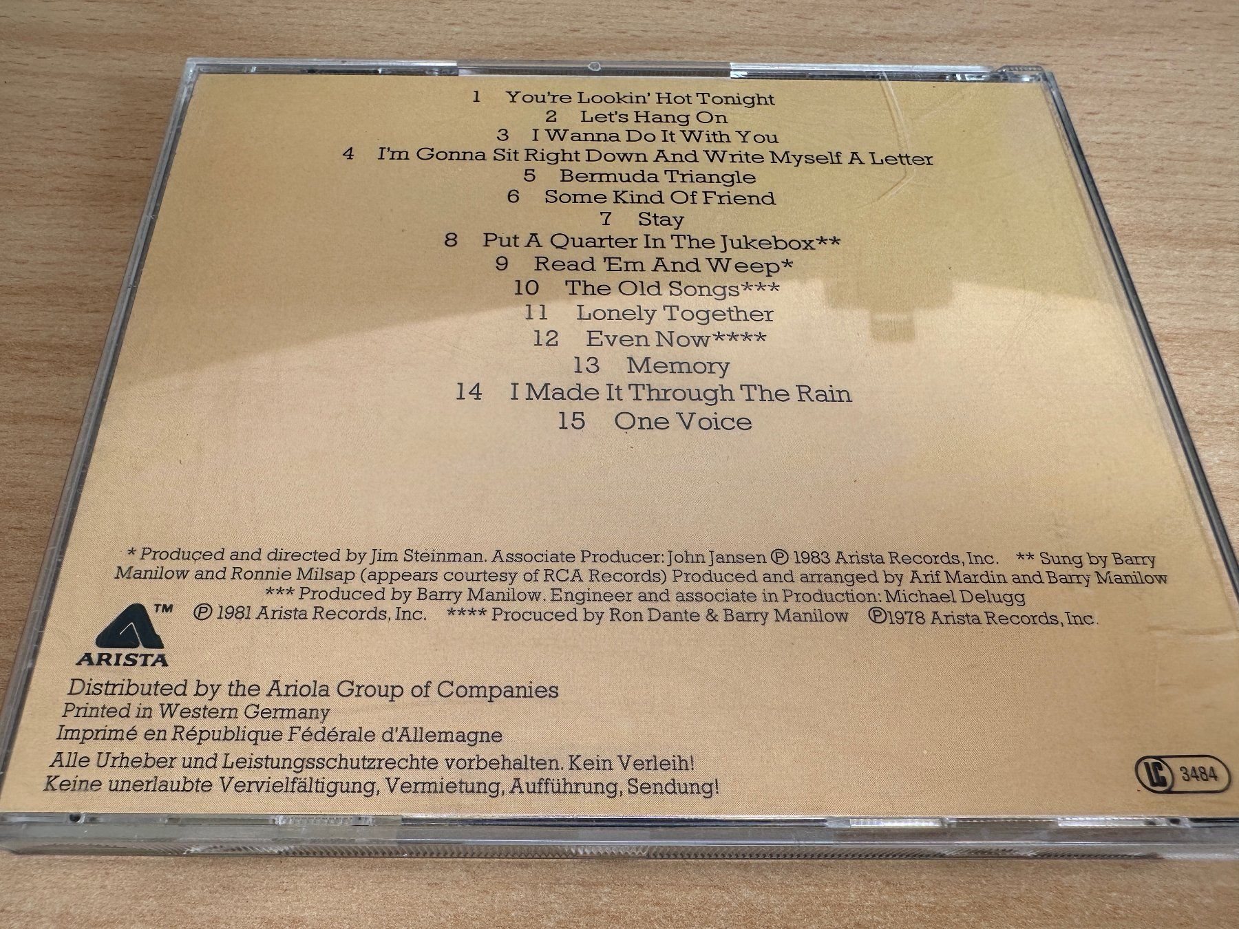 CD: Barry Manilow – A Touch More Magic – Usato da Rikon im Tösstal venduto da Alpenmutz 1