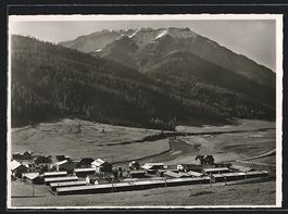 S-chanf /Engadin, Flablager mit Piz Meza