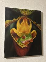 "Frosch in Blüte" signiert