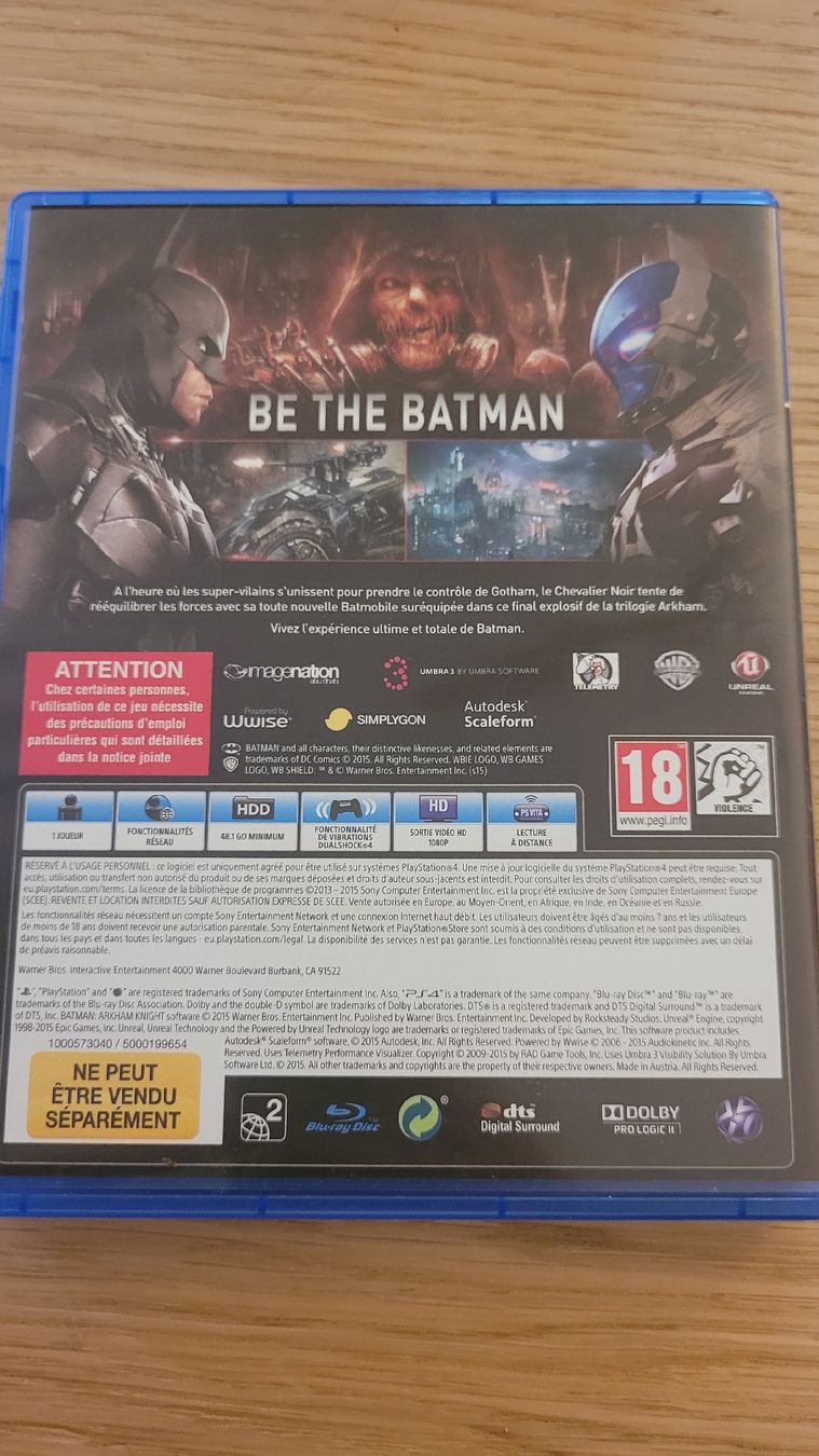 Giochi: Batman Arkham Knight jeu PS4 – Usato da Morges venduto da ric_sh6k 2