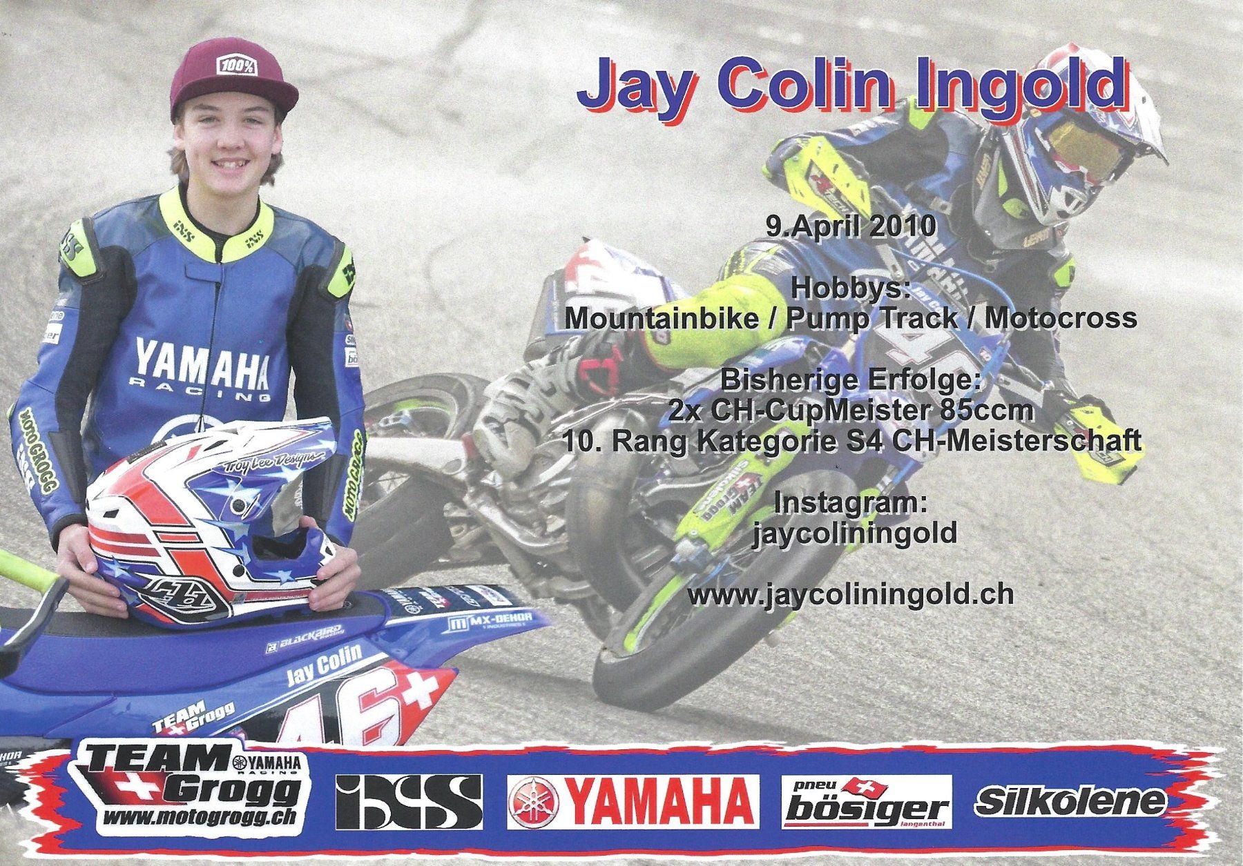 Autografi: Autogrammkarte Jay-Colin Ingold – Usato da Aarburg venduto da Hktm 1