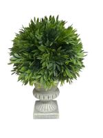 VASE mit Buchskugel