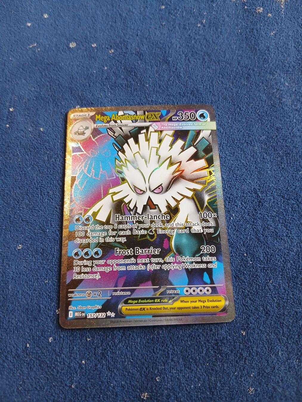 Pokémon Sammelbilder & Trading cards: Mega Abomasnow EX Full Art (EN) Mega Evolution Base Set 157 – Neu (gemäss Beschreibung) aus Hinterfultigen von Marcel2112