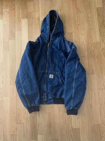 Carhartt OG Active Jacke Denim Kapuze XL