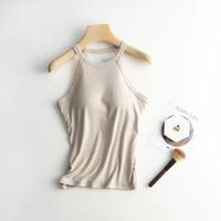 NEUES Top beige mit integrierten BH-Pads Gr. S - 225206
