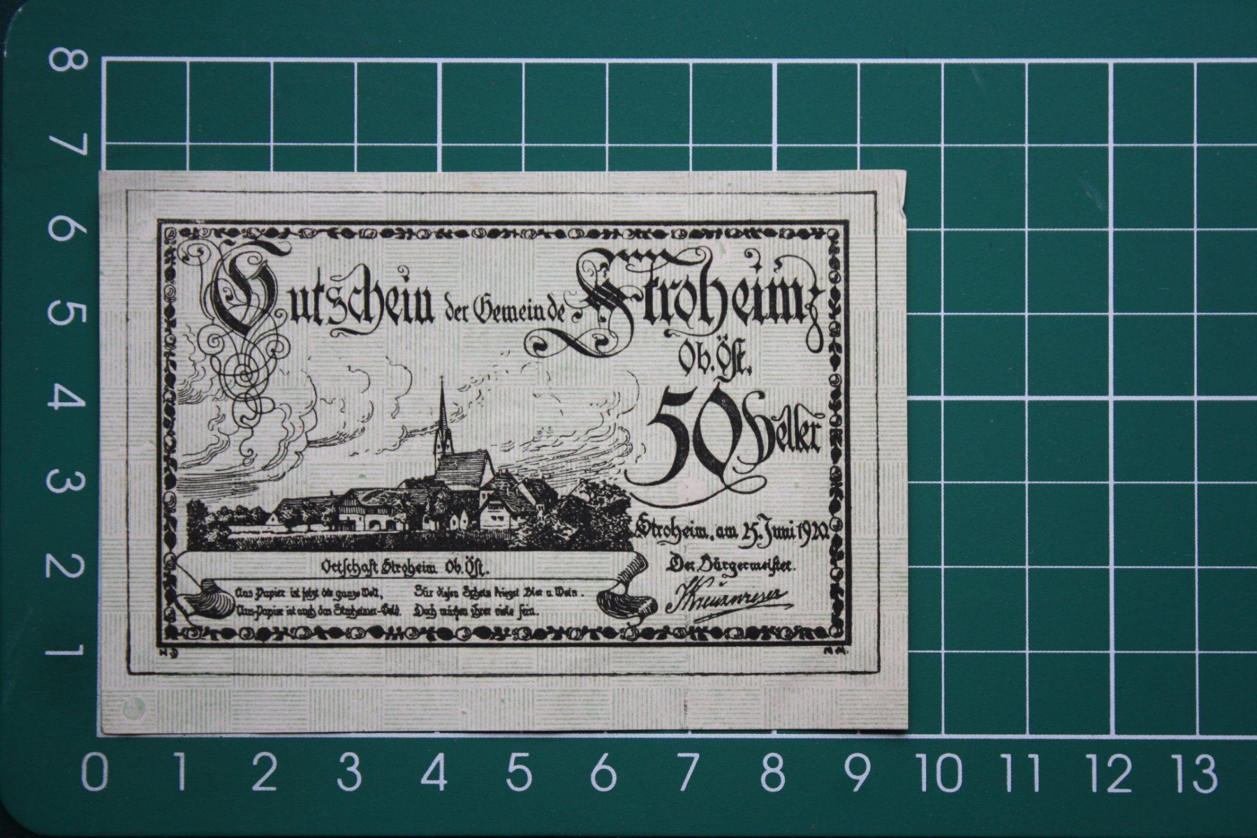 Banconote: currency voucher austria stroheim 50 heller 1920 – Nuovo (secondo la descrizione) da Laupen BE venduto da Gufi57
