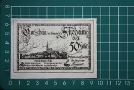 currency voucher austria stroheim 50 heller 1920