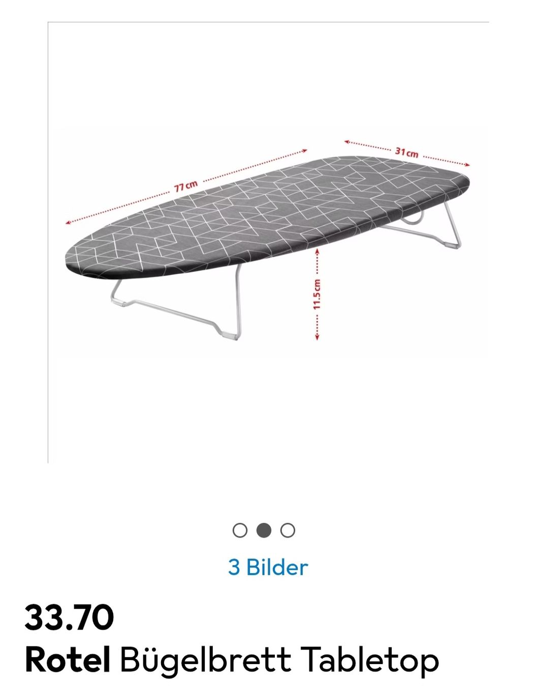 Assi da stiro: Rotel Bügelbrett Tabletop – Usato da Wattwil venduto da Belinda98 3