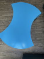 Couchtisch blau, Platte drehbar