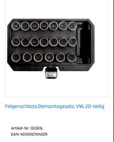 Felgenschloss Demontagesatz
