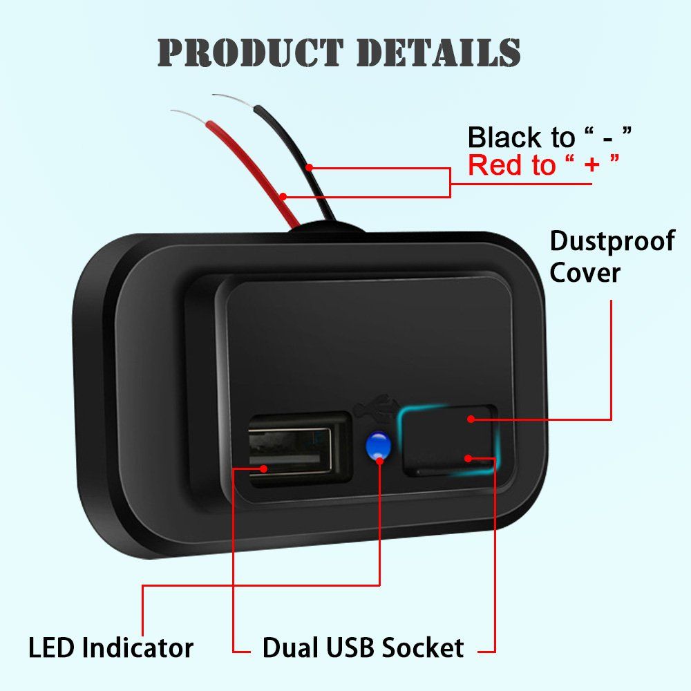 Caricabatterie: Auto, Camper, Boot, LKW USB Dual-Port Ladegerät – Nuovo (secondo la descrizione) da Pfungen venduto da Famadm 5