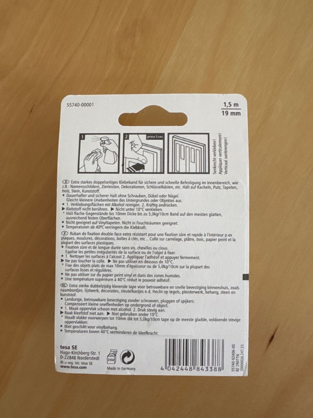 Altro materiale per ufficio: Tesa Powerbond Montageband doppelseitig klebend – Usato da Goldach venduto da Hibiskus23 1