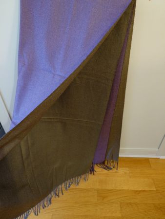 *NEU* Pashmina zweifarbig olivgrün/violett