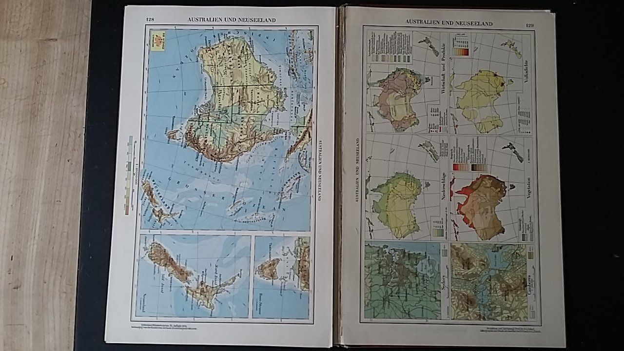 Libri: Schweizerischer Mittelschulatlas 1955 – Usato da Zollikerberg venduto da Dogon 6