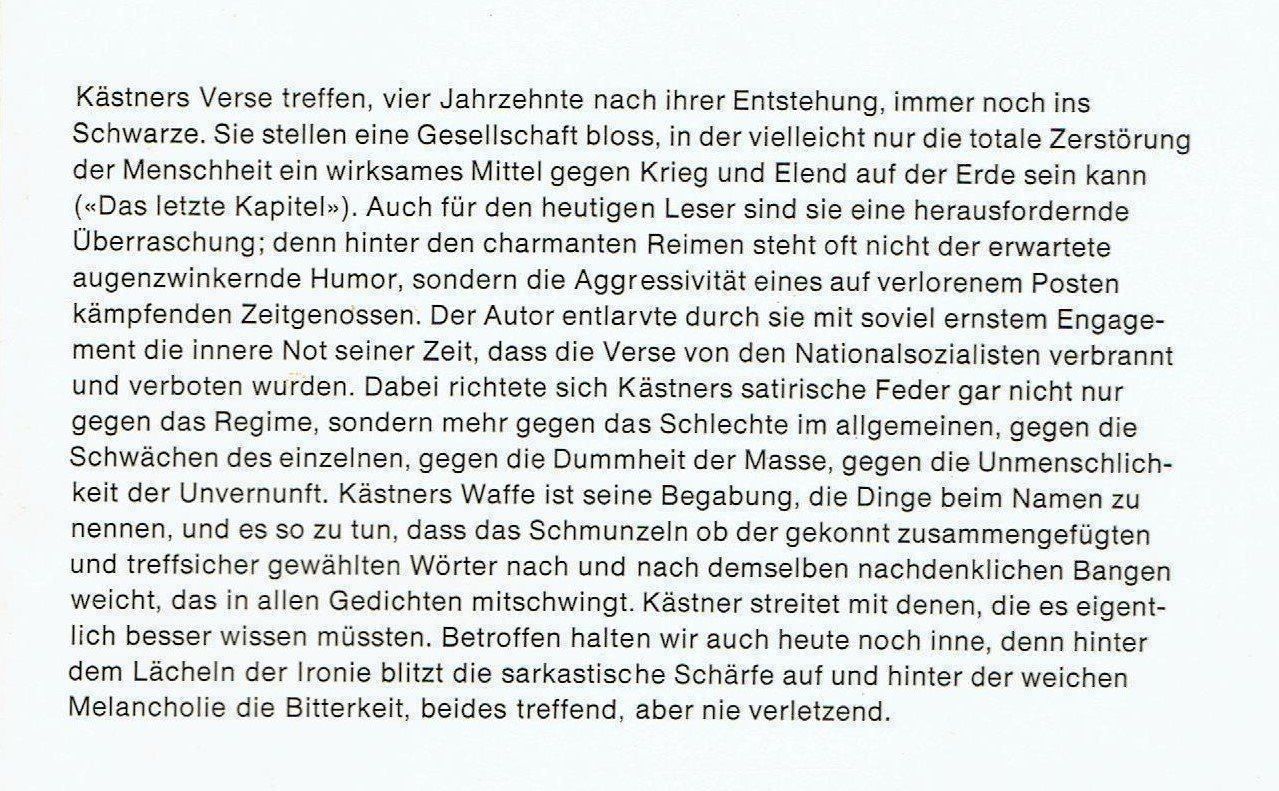 Libri: Erich Kästner Ein Mann gibt Auskunft – Usato da Flims - Dorf venduto da Stagediver 1