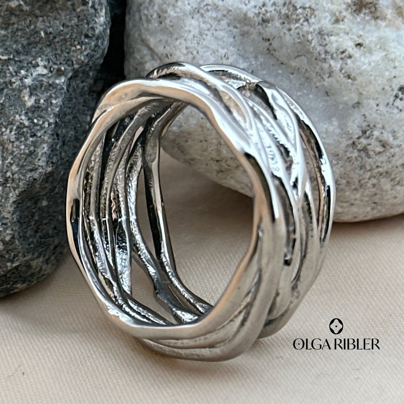Olga Ribler Ringe: Edelstahl Spaghetti Ring Grösse 60 – Neu (gemäss Beschreibung) aus Luzern von Schmuckoutlet 5