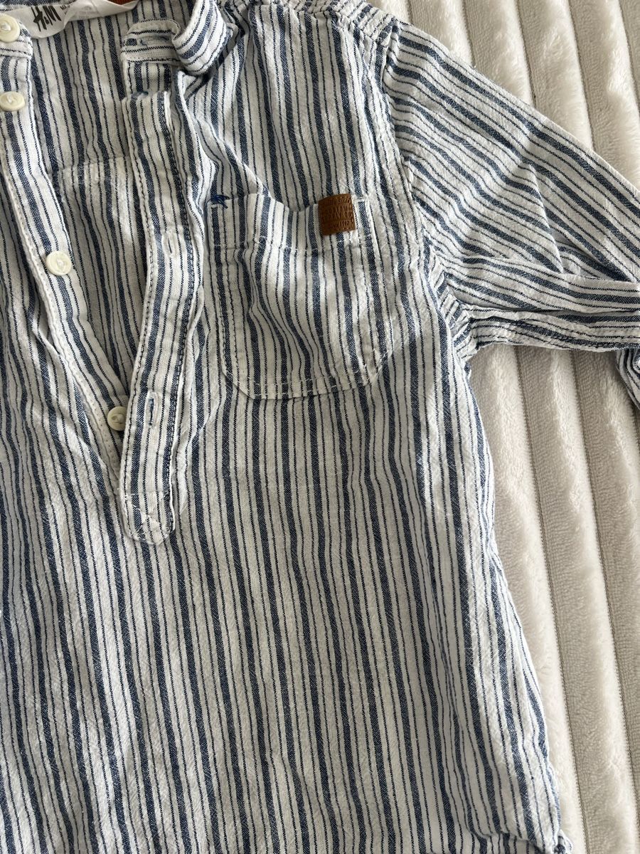 H&M Camicie, T-shirt & Polo: H&M SOMMER LEINEN HEMD GR 116 – Usato da Basel venduto da theo-g77 1