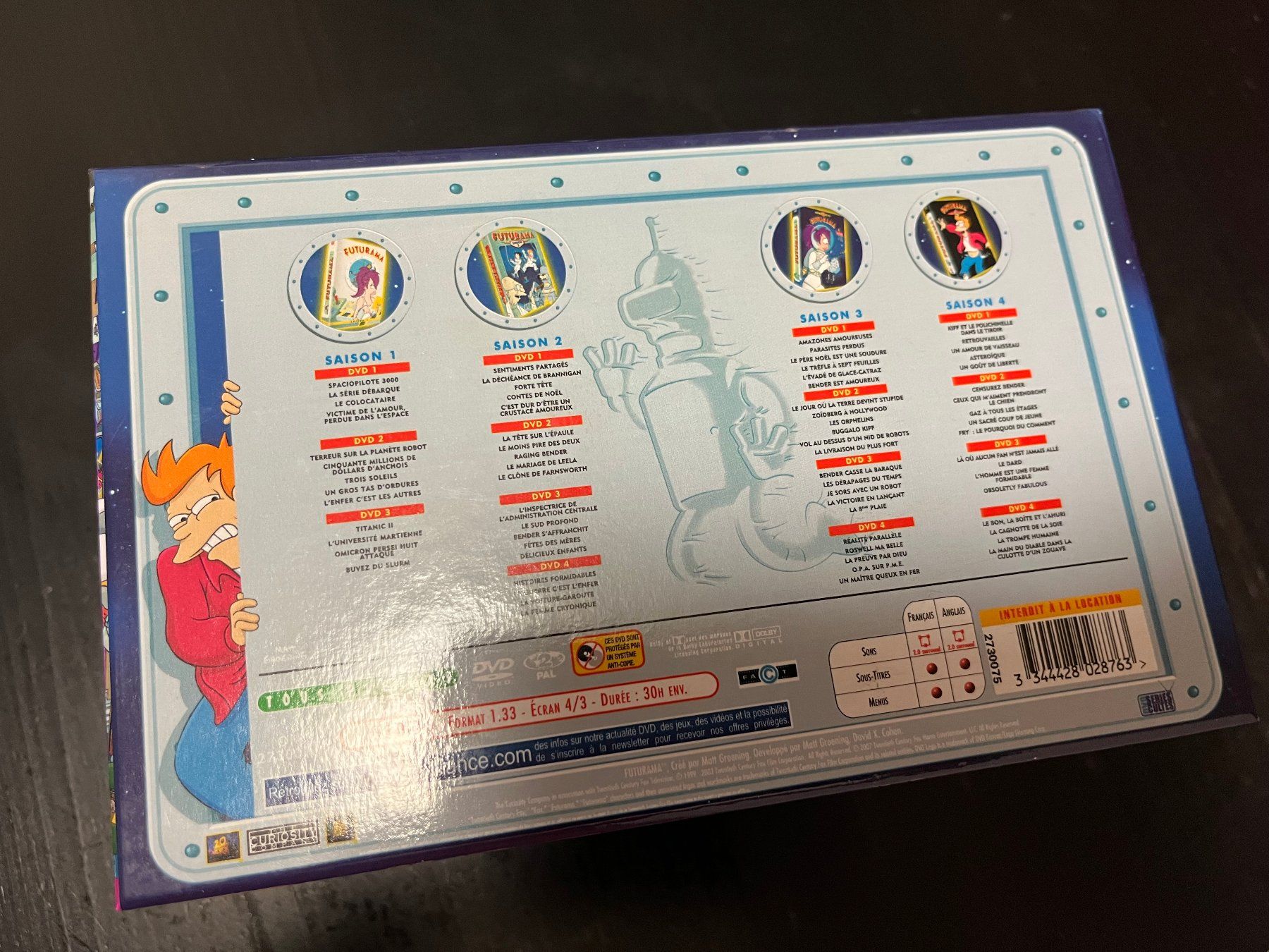 Alle DVDs: Futurama - Coffret - Intégrale saison 1 à 4 – Gebraucht aus Lausanne von Ratonsix 6