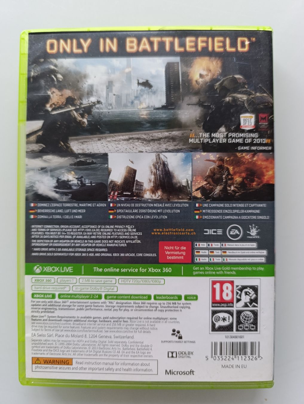 Microsoft Giochi: Battlefield 4 - XBOX 360 – Usato da Zermatt venduto da MrsMrRabbit 1