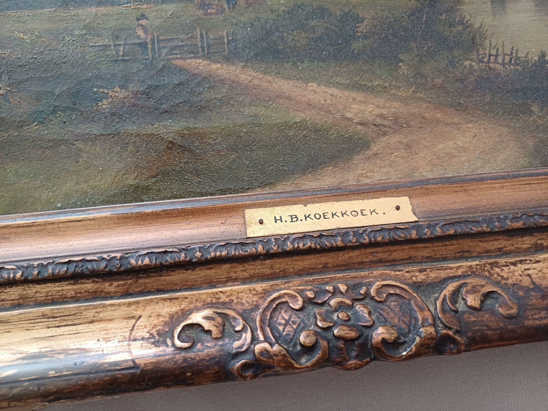 Gemälde: Ölgemälde H.B.Koekkoek ca 1900 – Gebraucht aus Beringen von ms.doms 1