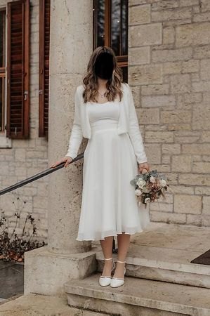 Bolero / Brautjacke Gr. 36 mit Schal