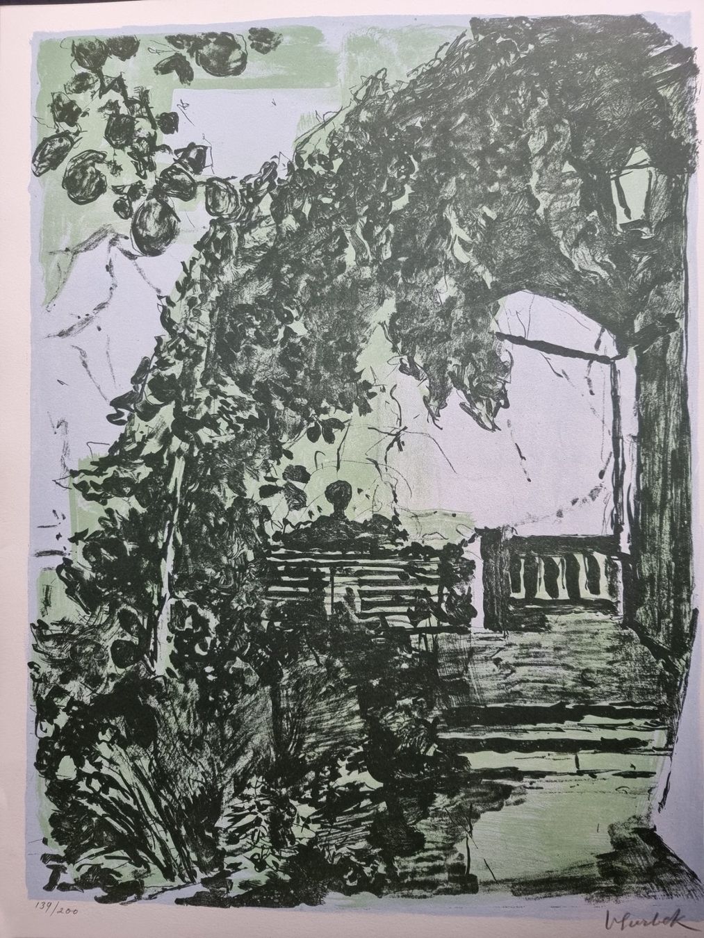 Grafica & Litografie: VIKTOR SURBEK LITHOGRAPHIE SIGNIERT NUMMERIERT – Usato da Gersau venduto da grafik-kunst 1