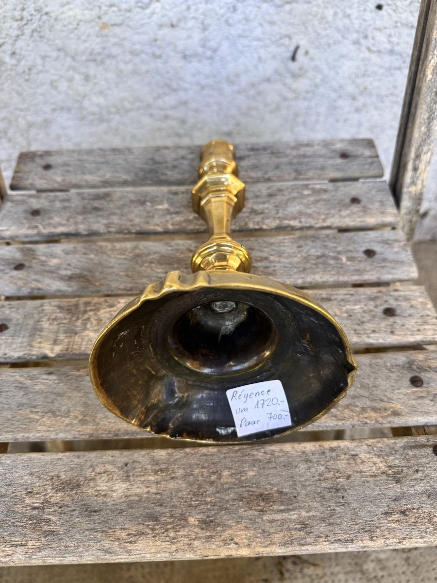 Kerzenständer: Messing Kerzenständer  Régence, um 1720, CHF 700.- – Gebraucht aus Küttigen von Melisch1000 4