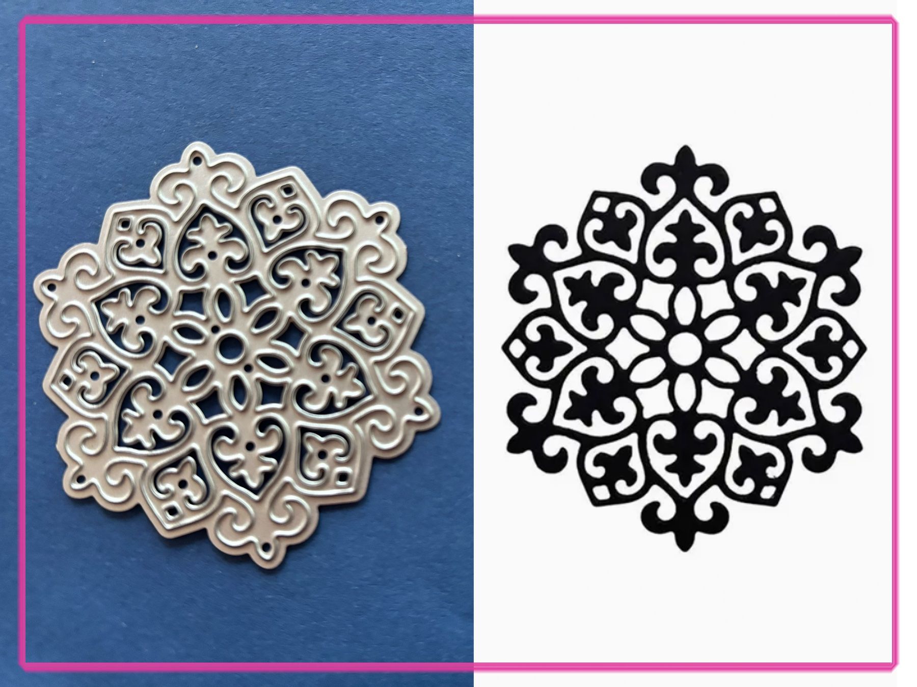 Sciablone: Ornament / Mandala  - Stanzschablone – Nuovo e nell'imballaggio originale da Frenkendorf venduto da jazzplatten