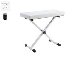 Keyboardbank K&M 14077 weiss, neu