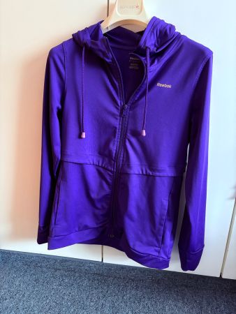 Reebok Veste zippée  violette capuche taille M sport