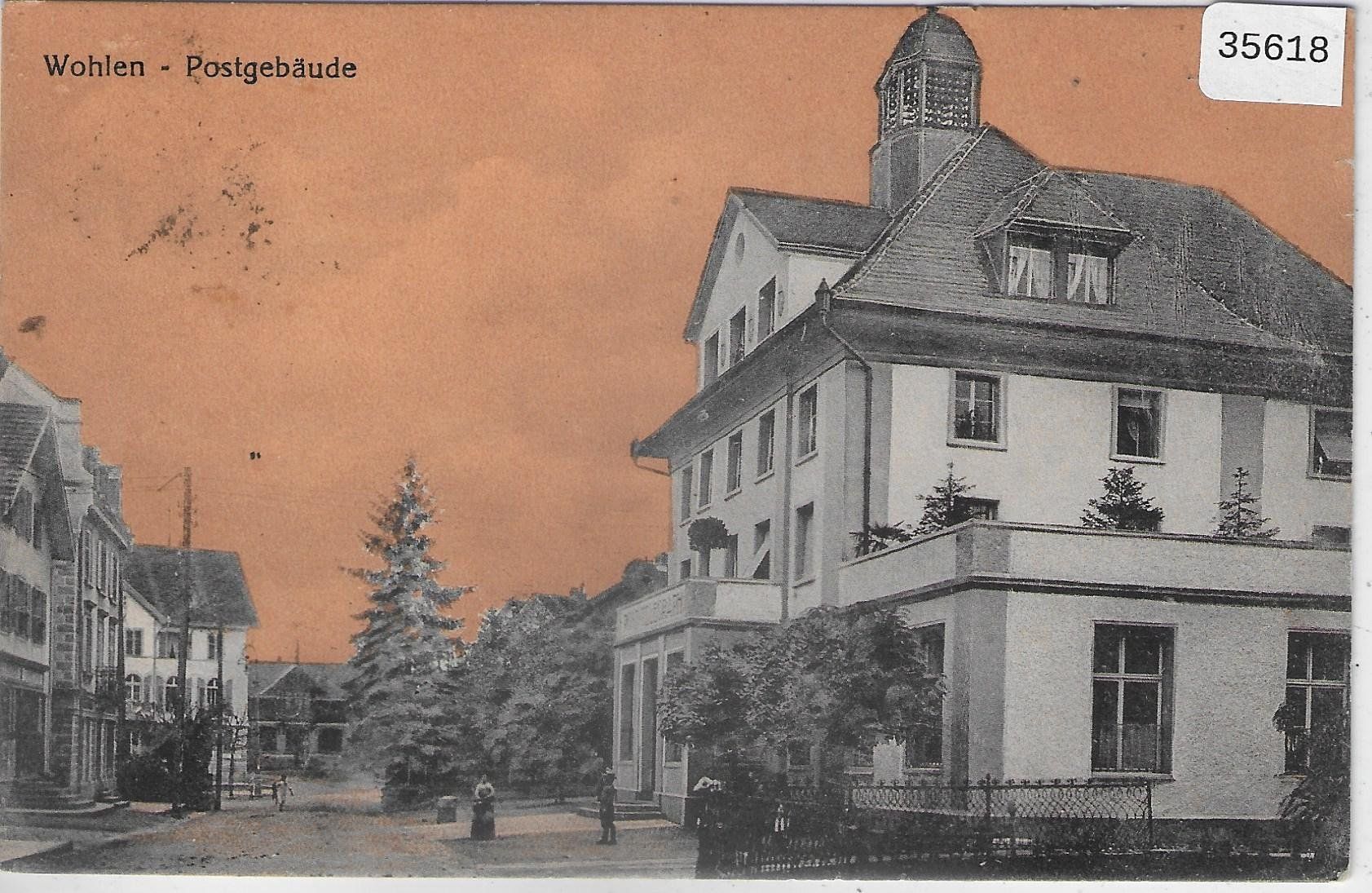 Ansichtskarten: Wohlen AG - Postgebäude – Gebraucht aus Ettingen von Kartenplanet