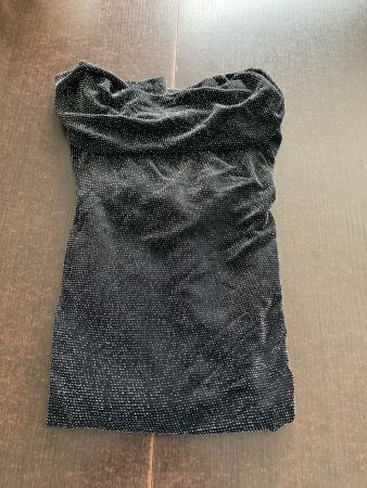 Robe noir argenté taille S